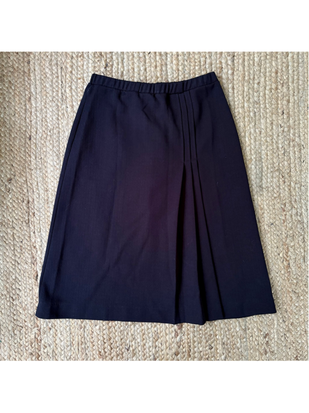 Vintage 70s polyester a line midi skirt